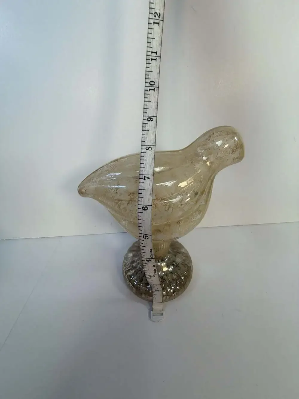 Pottery‎ Barn Mercury Glass Bird Figurine Decorative Statue